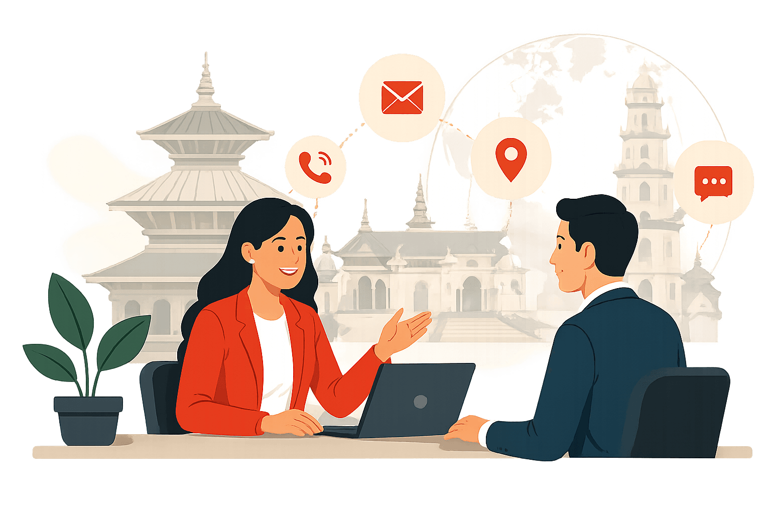 ECAN contact illustration